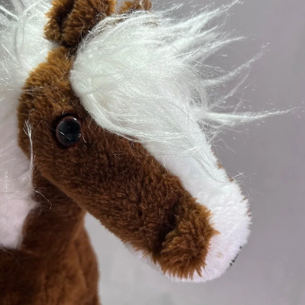 Brooklyn Doll Toy Novelty Company Horse Brown Clydesdale Plush Vintage 1991 18